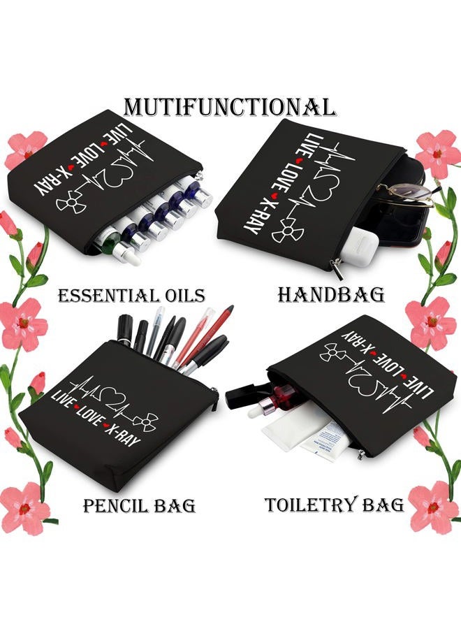 WCGXKO X-ray Tech Gift Live Love X-Ray Zipper Pouch Makeup Bag Radiology Tech Graduation Gift (Live Love X-Ray) - Image 4