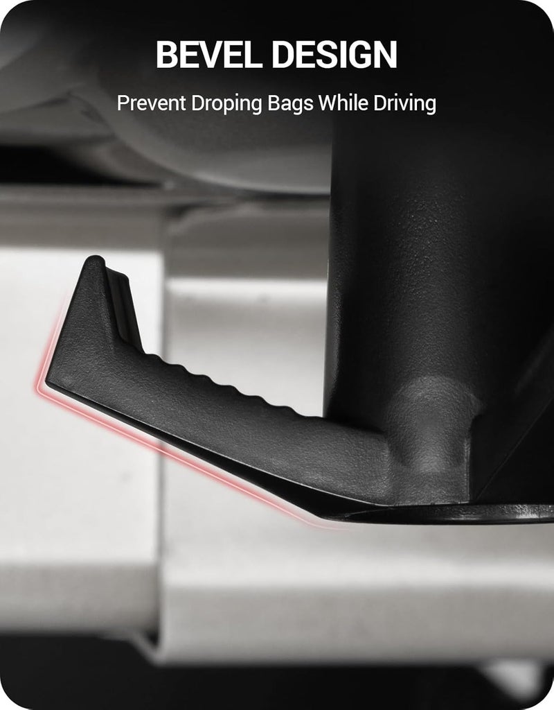 Basenor 2026 Tesla Model 3 Trunk Grocery Bag Hook Trunk Hook [Proprietary Design] Model 3 Highland Interior Accessories 2017-2026 Black (Standard/Premium/Performance) - Image 4