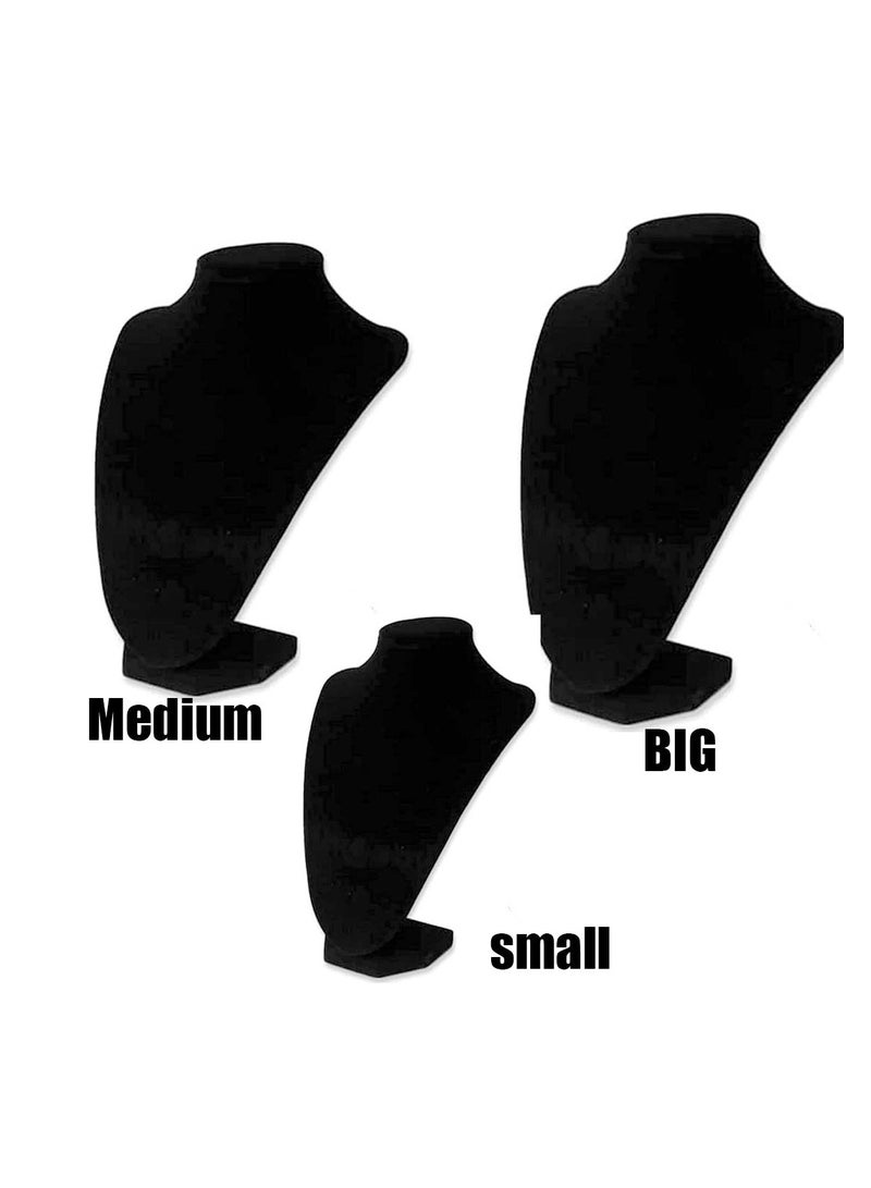 3 Pcs Set Jewelry Stand Neck manniquin Necklace Holder - Image 1