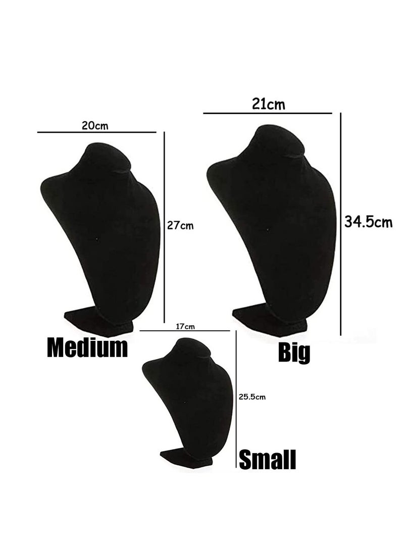 3 Pcs Set Jewelry Stand Neck manniquin Necklace Holder - Image 2