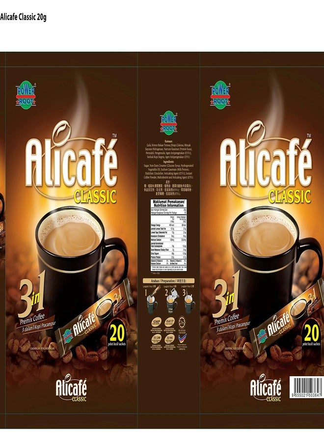 Alicafe Classic Coffee- Instant Coffee 3 In 1 (Ground Coffee Premix) 400Gm (20Gm Sachets X 20) - Image 5