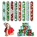 CCINEE 48Pcs Christmas Slap BraceletsXmas Slap Wristbands Assorted Pattern Snap Wristbands for Kids Christmas Party Favors Gift Bag Filler - Image 3