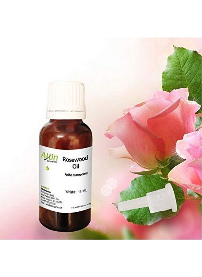 Allin Exporters Rosewood Essential Oil Undiluted & Pure Aromatherapy Therapeutic Grade Perfect For Diffuser Meditation Relaxation Cosmetics (15 Ml)  - Image 1