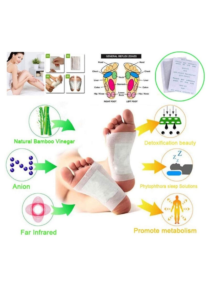 Kinoki 10 Kinoki Detox Foot Patch Pads Feet Patches Remove Body Toxins Weight Loss - Image 3