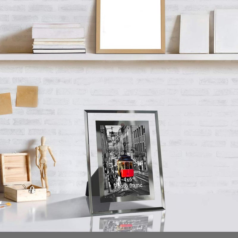 Giftgarden 4x6 Picture Frame Glass Modern 4 by 6 Photo Frames Friends Gifts for Tabletop Display, 2 Pack - Image 5