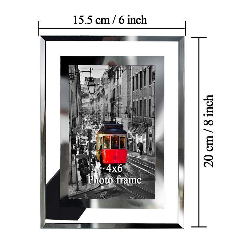 Giftgarden 4x6 Picture Frame Glass Modern 4 by 6 Photo Frames Friends Gifts for Tabletop Display, 2 Pack - Image 4