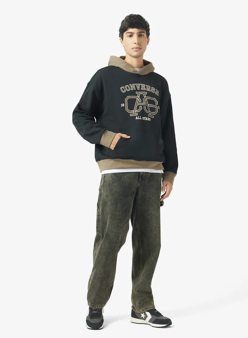 Converse CONVERSE BLACK Casual Varsity Hoodie for Men | Best Price UAE