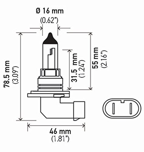 HELLA 9006P50TB Twin Blister 50 Performance Bulb 12V 55W 2 Pack - Image 3