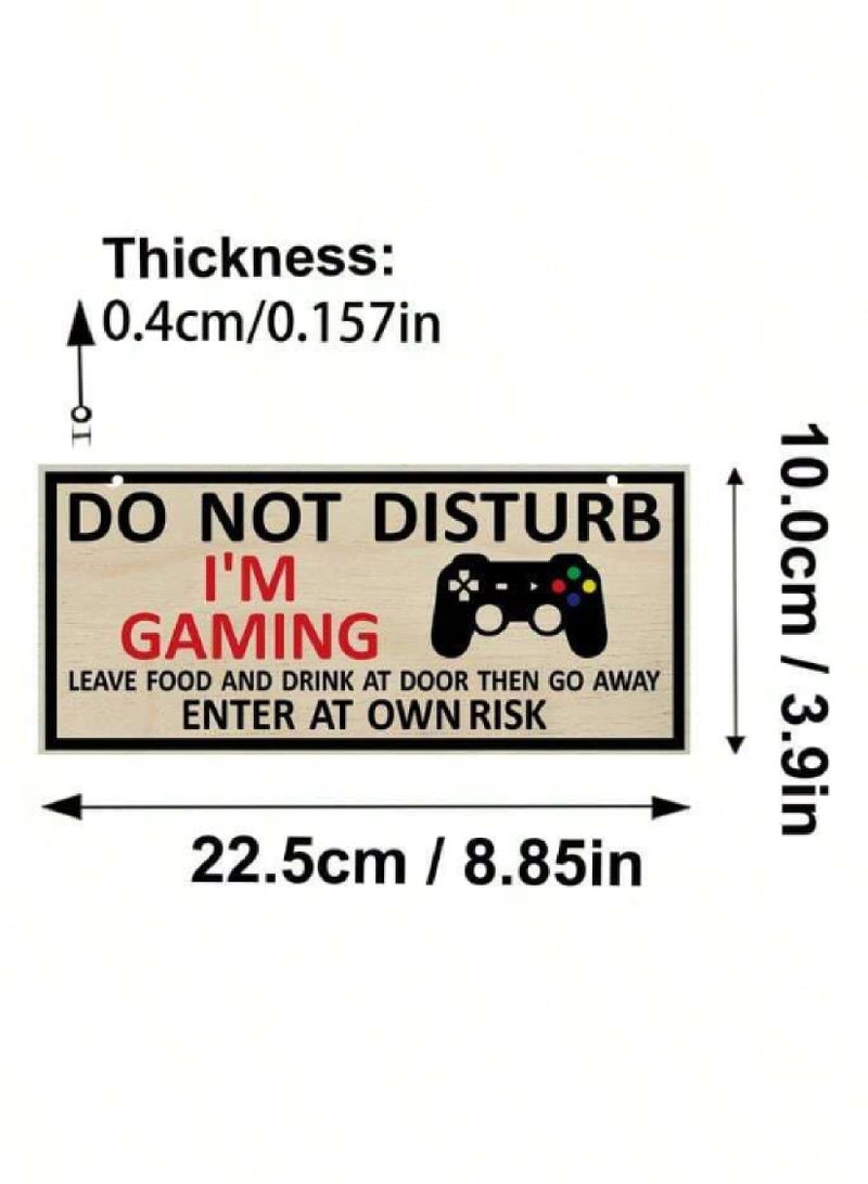 971ميديا علامة خشبية لعدم الإزعاج للألعاب - Image 3