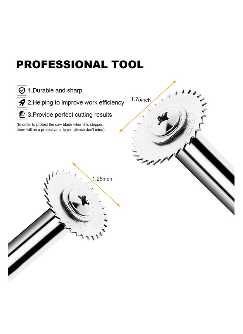 SYOSI PVC Pipe Inside Cutter, with 1/4" Hex Shank, Plumbing Internal Plastic ABS Pipe Cutter, 1-1/4" & 1-3/4" Or Larger Diameter, with Wire Saw for Indoor Outdoor Pipe Improvement (4Pcs Saw Blades)  - Image 3