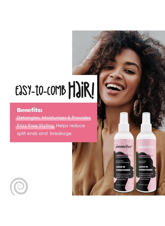 Immetee immetee Wig Spray, Hair Conditioner Spray for Wig, Weave & Braid, 8.4 Fl Oz (Formulated for Natural Wigs)  - Image 5
