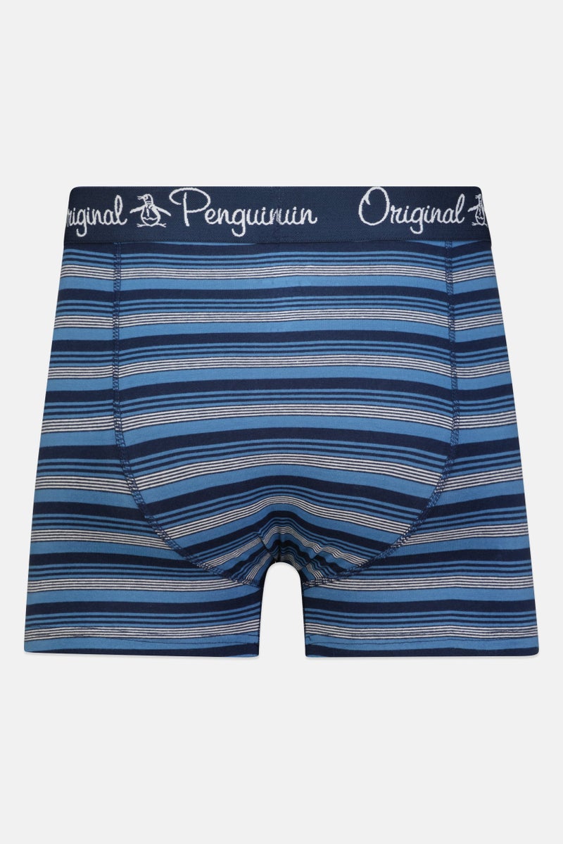 Penguin Men 3 Pack Brand Logo Trunks, Multicolor  - Image 2