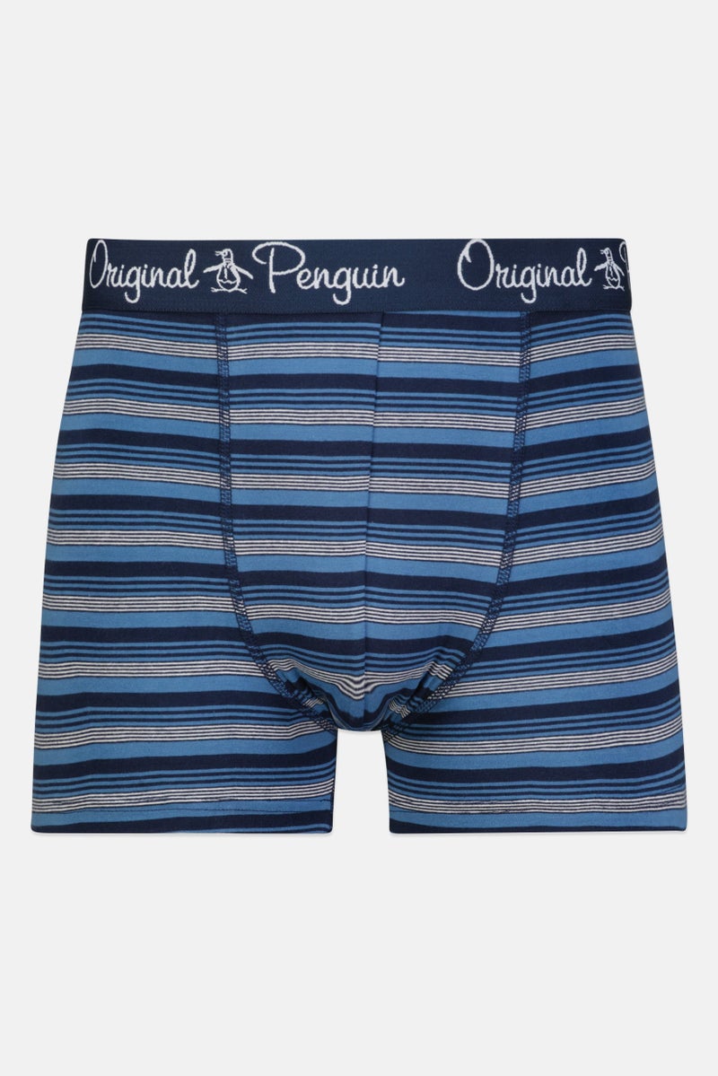 Penguin Men 3 Pack Brand Logo Trunks, Multicolor  - Image 5
