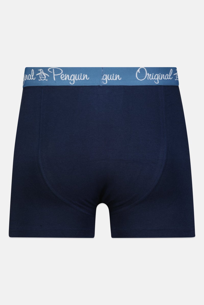 Penguin Men 3 Pack Brand Logo Trunks, Multicolor  - Image 3