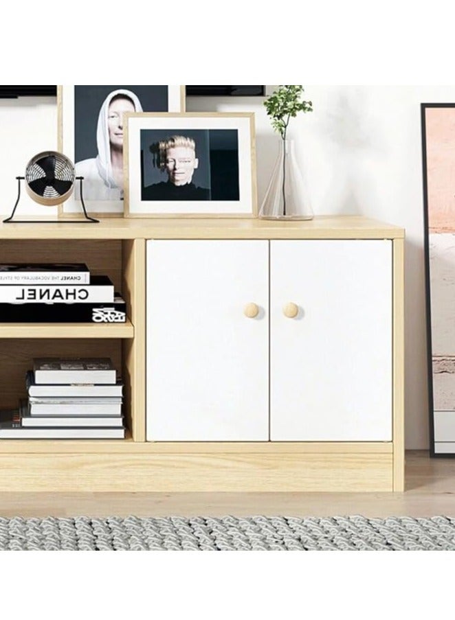 Generic Modern TV Cabinet TV Table Home Bedroom TV Stand with Open Shelves & Drawers Television Table for TVs Up to 55'' TV Desk Unit for Entertainment,Gaming Device - Image 5