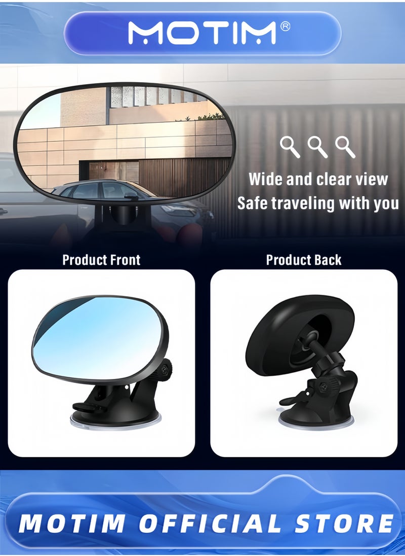 Motim Baby Car Mirror Rear Facing Suction Cup HD Wide Angle Convex Mirror Car Rearview Mirrors with 360° Adjustable Essential Interior Accessories Baby Mirrors  - Image 4