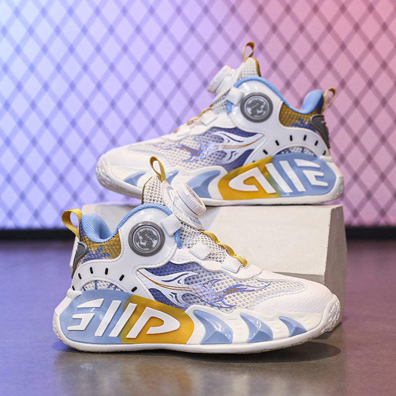 2024 Spring, Summer, Medium And Large Boys Sandals Hollow Mesh Sports Shoes Plus Velvet Cartoon Baby Shoes Manufacturer - Image 1