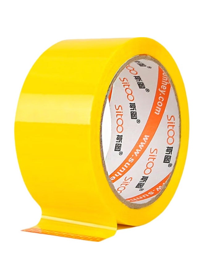 Sitoo Colored Tape, Labeling Classification Tape, Packaging Tape, Express Delivery Tape, Transparent Tape For Logistics, Yellow, 48Mm*50M, 1 Roll - Image 2