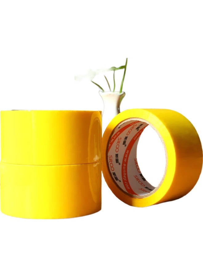 Sitoo Colored Tape, Labeling Classification Tape, Packaging Tape, Express Delivery Tape, Transparent Tape For Logistics, Yellow, 48Mm*50M, 1 Roll - Image 3