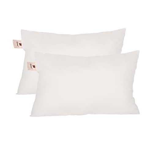 Home-The Best is for You Micro Fiber Cushion Insert Extra Soft, White (Pack of 2, 14x20 Inch) - Image 1