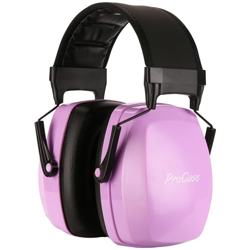 ProCase Noise Cancelling Ear Muffs SNR 33dB, Ear Hearing Protection Headphones for Adults, Sound Proof Ear Defenders for Work, Mowing, Shooters Shooting Gun Range, Construction -Purple - Image 1