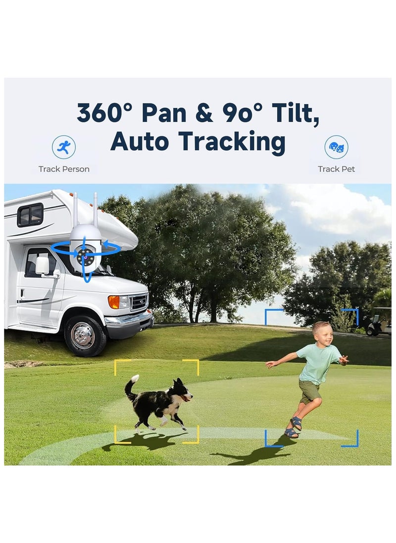 VIVP - 3MP Indoor Camera, Baby/Pet Camera with Phone APP, Includes 64GB SD Card, Cameras for Home Security with 360° Pan and Tilt, Night Vision, Motion Detection, 2-Way Audio, SD/Cloud Storage, Work with Al Smart Algorithms - Image 1