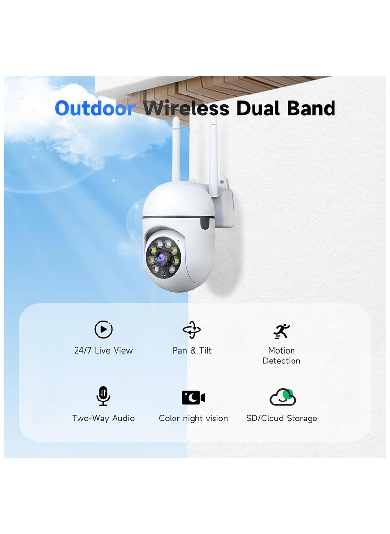 VIVP - 3MP Indoor Camera, Baby/Pet Camera with Phone APP, Includes 64GB SD Card, Cameras for Home Security with 360° Pan and Tilt, Night Vision, Motion Detection, 2-Way Audio, SD/Cloud Storage, Work with Al Smart Algorithms - Image 1