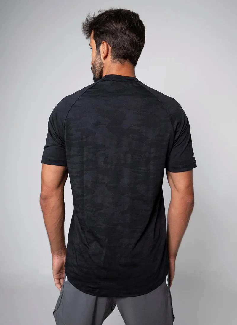 Aora Men’s Performance T-Shirt – Moisture-Wicking Athletic Fit for Training, Running & Everyday Comfort (Black)