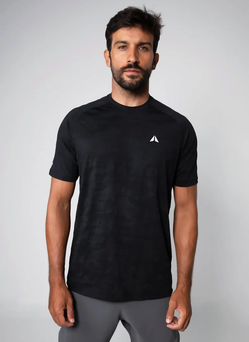 Aora Men’s Performance T-Shirt – Moisture-Wicking Athletic Fit for Training, Running & Everyday Comfort (Black)
