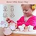 Smartwo Wooden Tea Set for Little Girls Pretend Play Tea Party Set Toy with 26 PCS Play Kitchen Accessories Princess Tea Set Toy Birthday Gift for Kids 35 Years Old Improve Imagination - Image 3