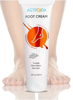 Astroida Foot Cream with Propolis, Beeswax & Ginkgo biloba - for Dry cracked feet, Instant Moisturization - 120ml 4fl Oz - pzsku/ZE39CFED5A74D6261B3AAZ/45/_/1705868759/663bc1bf-a1cc-4ecb-a0a6-1c126e5f6189