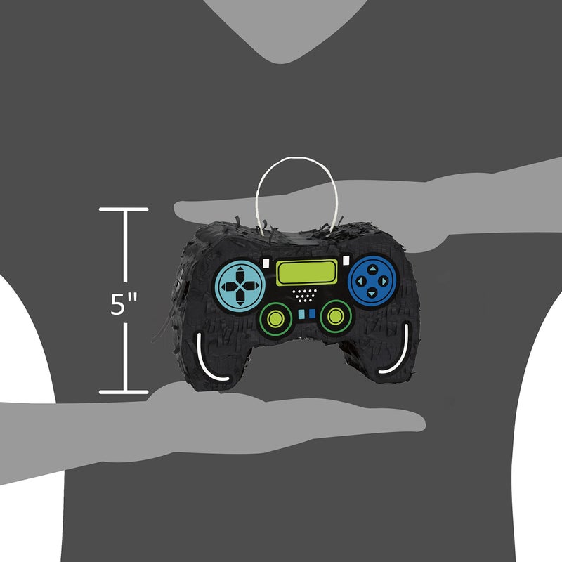 Unique 25209 Mini Controller Pinata Favour Decoration-Gamer Birthday Party-1 Count (Pack of 1), Multicolour - Image 2