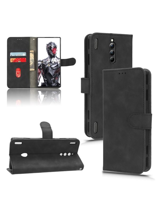 The Bros Case For ZTE nubia Red Magic 8 Pro 5G Skin Feel Magnetic Flip Leather Phone Case