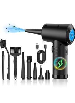 Milatech Compressed air Duster - Keyboard Cleaner for Office - Reusable -Electric air Duster 51000 RPM - Cordless Air Duster 6000 mAh  - Image 1