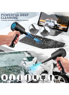 Milatech Compressed air Duster - Keyboard Cleaner for Office - Reusable -Electric air Duster 51000 RPM - Cordless Air Duster 6000 mAh  - Image 3