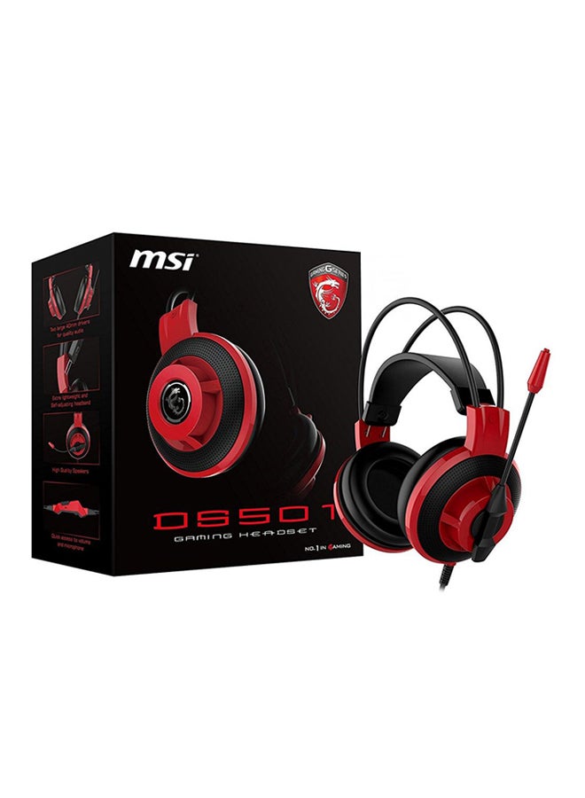 MSI Msi Gaming Headset Stereo With Microphone Black/Red - Image 5