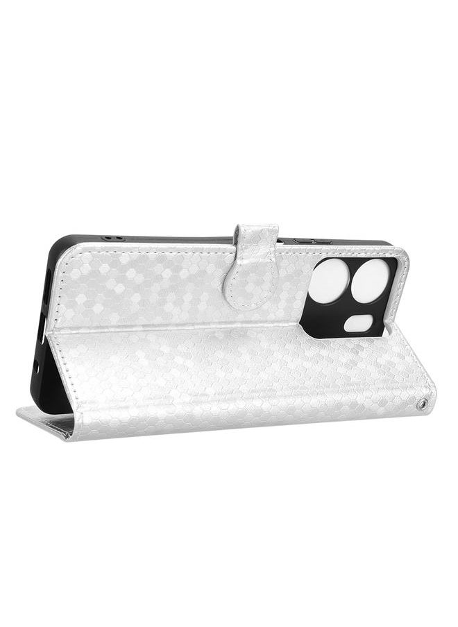 Zaboon Case For BLU View 5 Honeycomb Dot Texture Leather Phone Case  - Image 5
