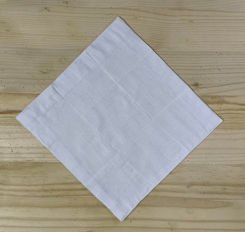 FOVERÓS Cotton Roti Chapati Cover Roti Rakhne ka Kapda Kids Tiffin Napkin Size : 30 x 30 cms,Pack of 4 (WhiteYellow, 30 x 30 Cms) - Image 2
