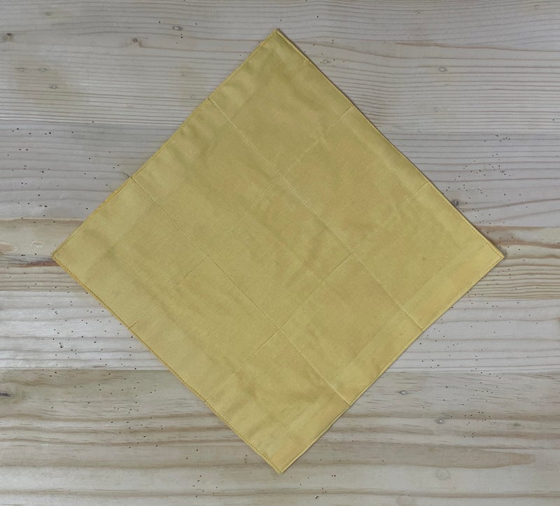 FOVERÓS Cotton Roti Chapati Cover Roti Rakhne ka Kapda Kids Tiffin Napkin Size : 30 x 30 cms,Pack of 4 (WhiteYellow, 30 x 30 Cms) - Image 3
