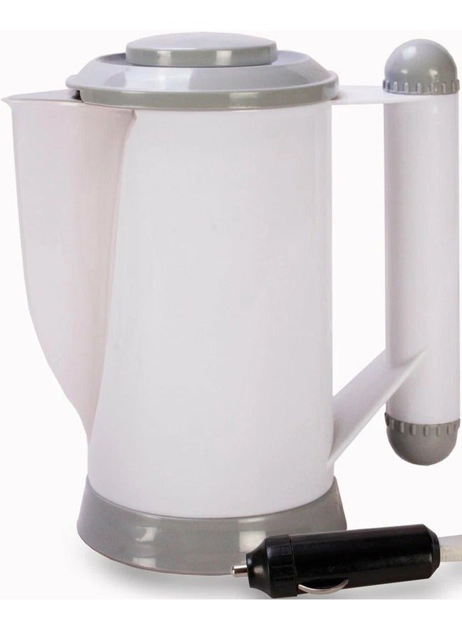 12v Travel Kettle & Utility Set 700ml, Low Wattage  In Car, Van, Plug and Play 2 Cups, Fork, Spoon and Strainer. - Image 1