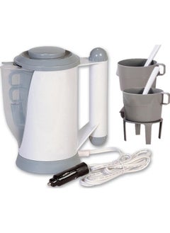 Generic 12v Travel Kettle & Utility Set 700ml, Low Wattage  In Car, Van, Plug and Play 2 Cups, Fork, Spoon and Strainer.  - Image 5