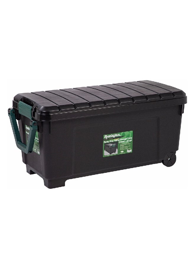 IRIS - Remington Heavy Duty Store-It-All Rolling Storage Trunk Black 169 Quart 296003 - Image 1
