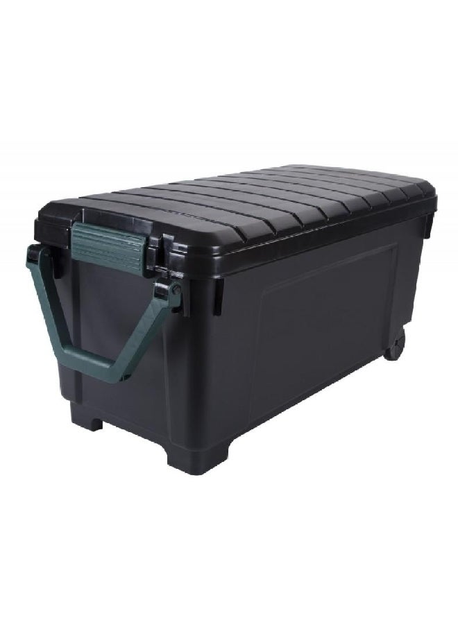IRIS - Remington Heavy Duty Store-It-All Rolling Storage Trunk Black 169 Quart 296003 - Image 1