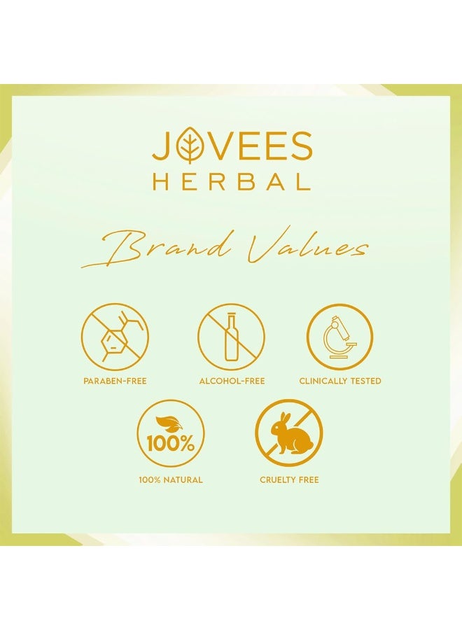 Jovees Herbal Hair Serum Provides shine For Frizzy Hair | Deep Smoothening & damage protection With Grape Seed and Almond Oil Prevents Hairfall | Light-Weight & Non-Sticky | For All Hair Types- 60ml - Image 2