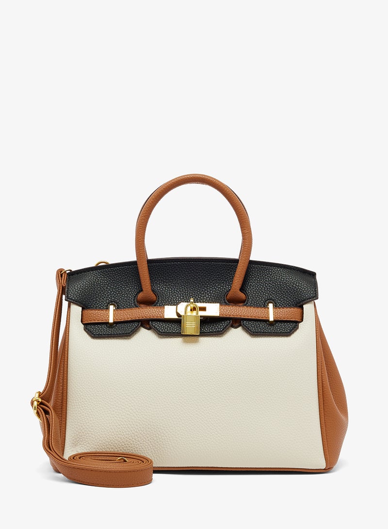 ايلا حقيبة ساتشل كبيرة بألوان متداخلة - Image 1