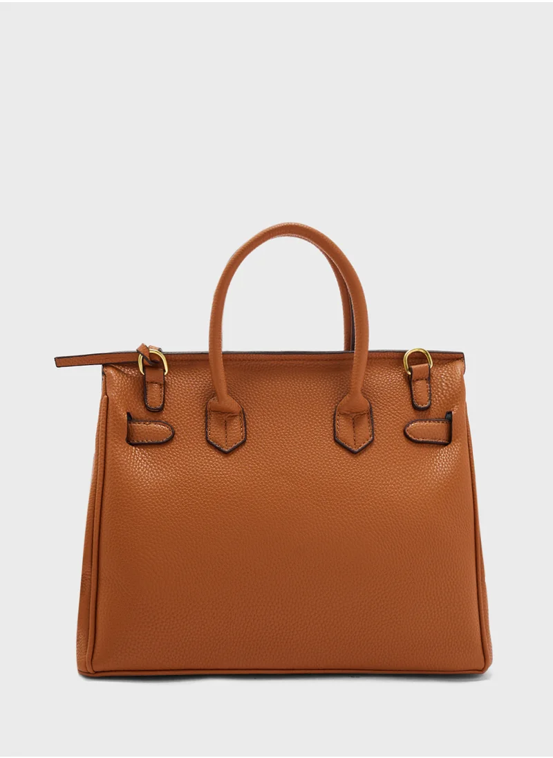 ايلا Color Block Large Satchel Bag