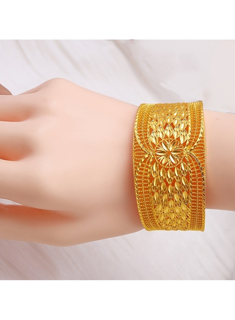JOOLI Ladies Jewelry Bracelet Bangle Gold Wealthy Women Wedding Accessories - Image 1