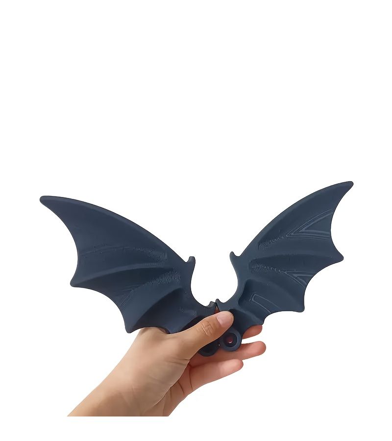 Black Set of 2 Batwing License Plate Frames Sturdy Plastic Horror Car Decor - Image 3