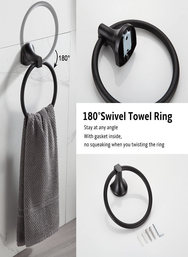 BGL Bathroom Hardware Set Matte Black Adjustable Expandable Towel Bar 4-Piece Bathroom Accessory Set Wall Mounted Robe Hook Toilet Paper Holder Towel Ring Towel Bar - Image 4