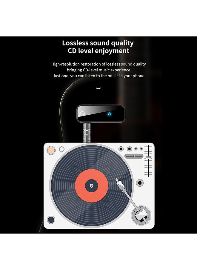 Generic C28 Bluetooth Transmitter and Receiver, Hands-free Car Kit, Wireless Audio Adapter with Microphone, for Headphone Speaker Car Stereo MP3 TV PC  - Image 3